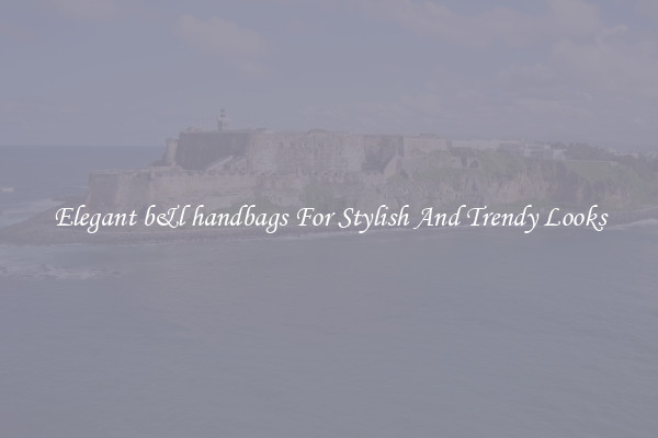Elegant b&l handbags For Stylish And Trendy Looks