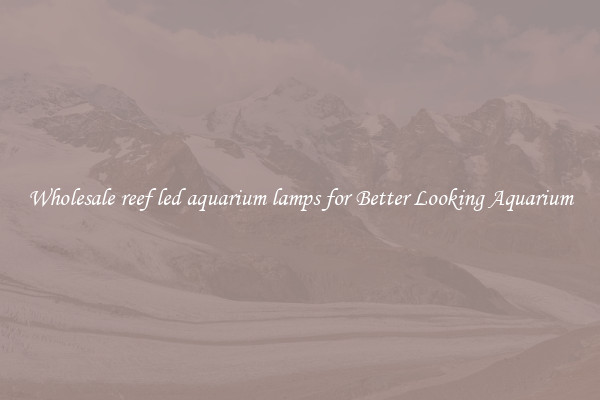 Wholesale reef led aquarium lamps for Better Looking Aquarium