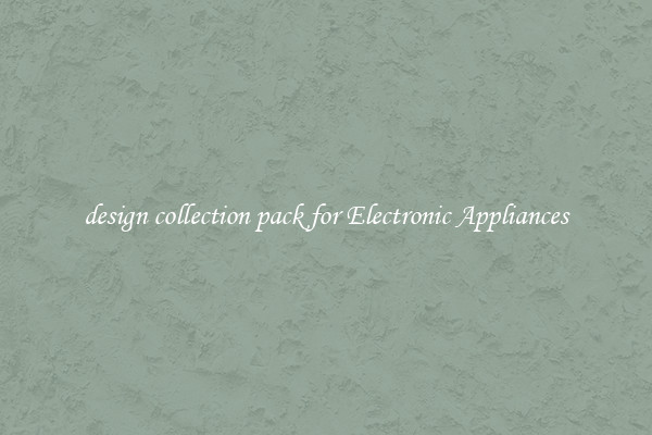 design collection pack for Electronic Appliances