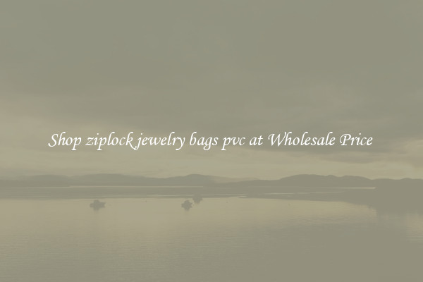 Shop ziplock jewelry bags pvc at Wholesale Price 