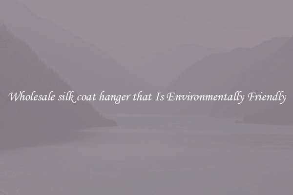 Wholesale silk coat hanger that Is Environmentally Friendly