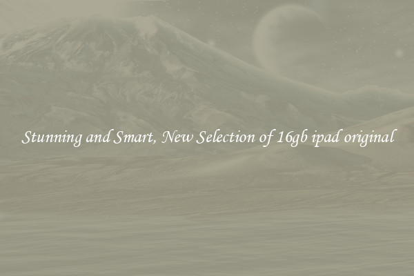 Stunning and Smart, New Selection of 16gb ipad original