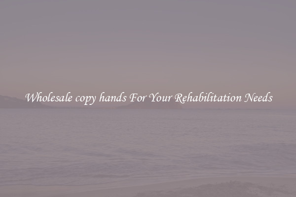 Wholesale copy hands For Your Rehabilitation Needs