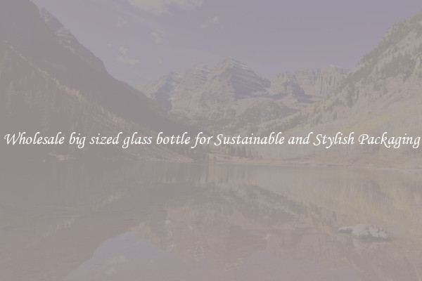 Wholesale big sized glass bottle for Sustainable and Stylish Packaging