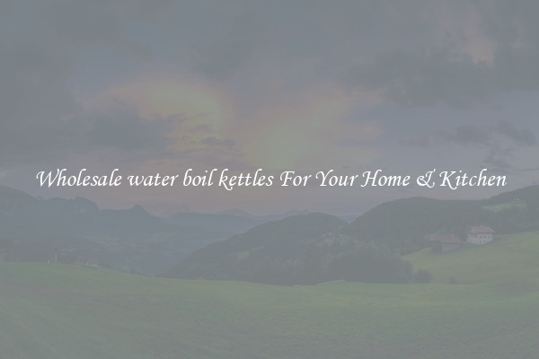 Wholesale water boil kettles For Your Home & Kitchen